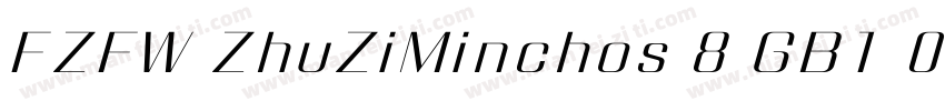 FZFW ZhuZiMinchos 8 GB1 0字体转换